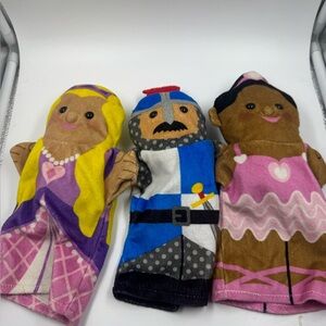 Melissa And Doug Palace Pals Hand Puppets Toys Plushies lot of 3